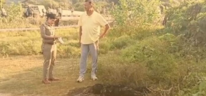 हाईवे किनारे महिला का जला शव मिलने से हड़कंप, पुलिस जांच में जुटी