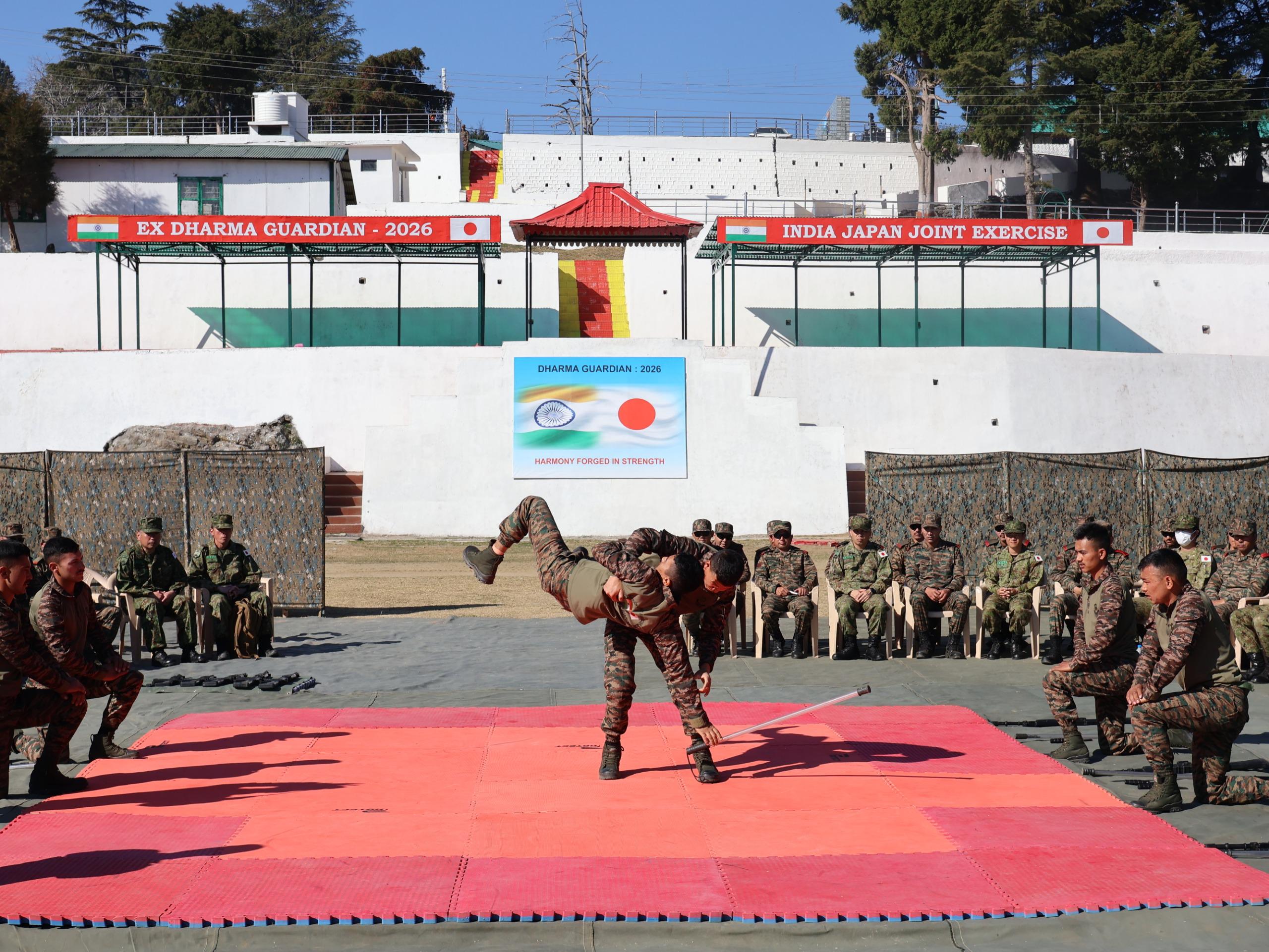 उत्तराखंड के चौबटिया में भारत-जापान संयुक्त सैन्य अभ्यास ‘धर्म गार्डियन’ जारी